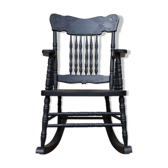 American rocking-chair repainted in black