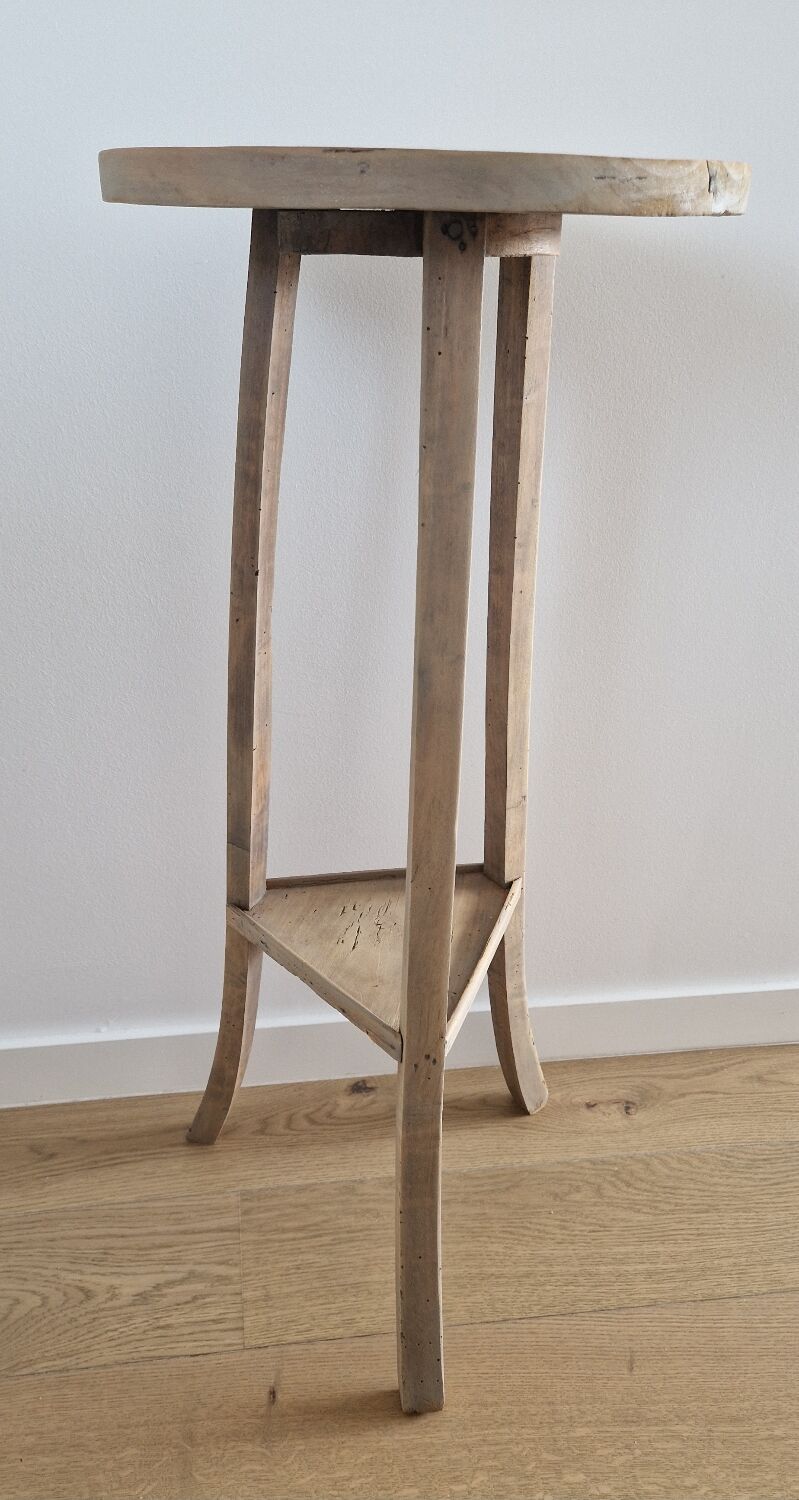 Old pedestal table driftwood