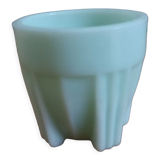 Coquetier opaline vert pâle art déco
