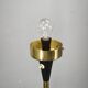 Lidokov Space Age Brass and Opaline Glass Floor Lamp, 1960s