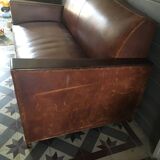 Leather club sofa 30s