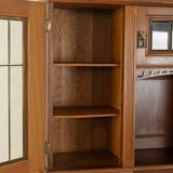 Two-piece buffet from the 1910s in Art Nouveau style, beech wood