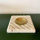 Empty pocket - travertine ashtray
