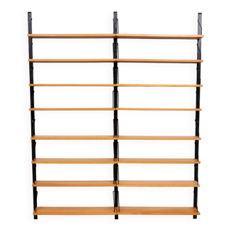 Bibliothèque en bois de hêtre Poul Cadovius Royal System, années 1960