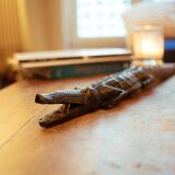 Sculpture crocodile en ébène début XXèeme