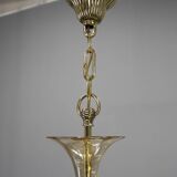 Lustre en verre Art Déco, Kamenicky Senov, années 1930