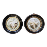 During miniature 19th century paintings Fisherman and Nap tomb. III