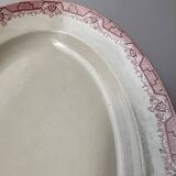 Grand plat de service Terre de fer oval Saint Amand modèle Maroc