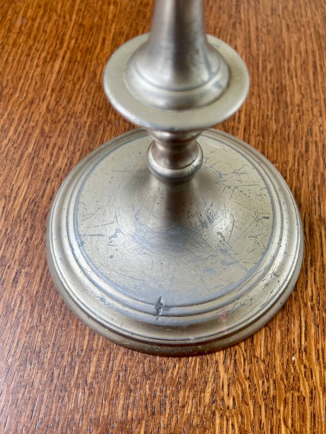 Antique metal candlestick