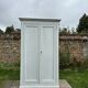 Armoire parisienne ancienne patine blanche