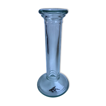 Bougeoir design en verre bullé fabrication artisanale vintage