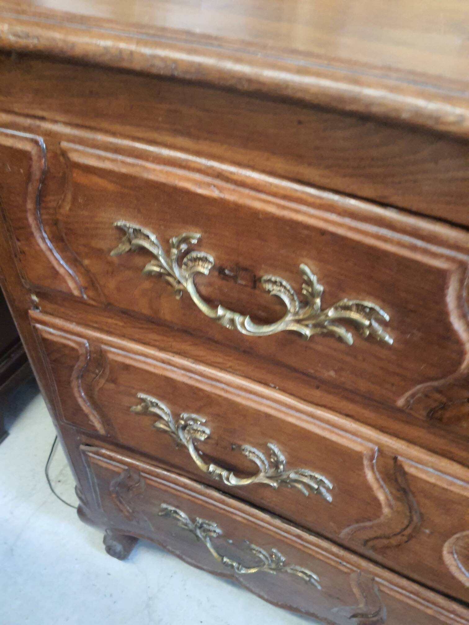 Louis XV period oak chest of drawers
