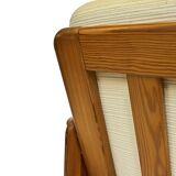 Canapé vintage deux places en pin des années 70 au design minimaliste