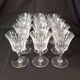 Set of 12 Baccarat Piccadilly Cut Crystal Red Wine Goblets