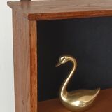Vintage oak wall display case