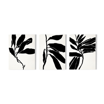 Set of 3 giclee prints. Botanical series