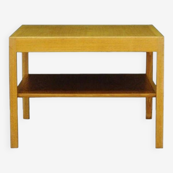 Table basse en frêne, design danois, années 1960, designer : Hans J. Wagner, fabricant : Andreas Tuck