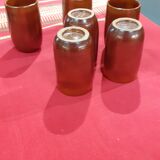 Lot de 6  verres vallauris felix ceram