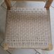 Set of two children's chairs in wood, jute and sisal