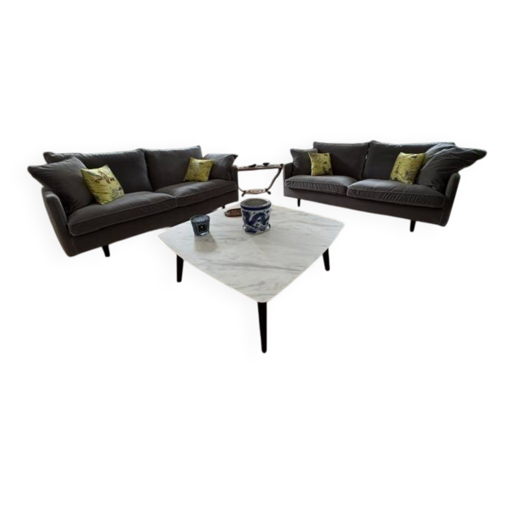 Imperial Line Prado coffee table – HPL White Marble – excellent condition