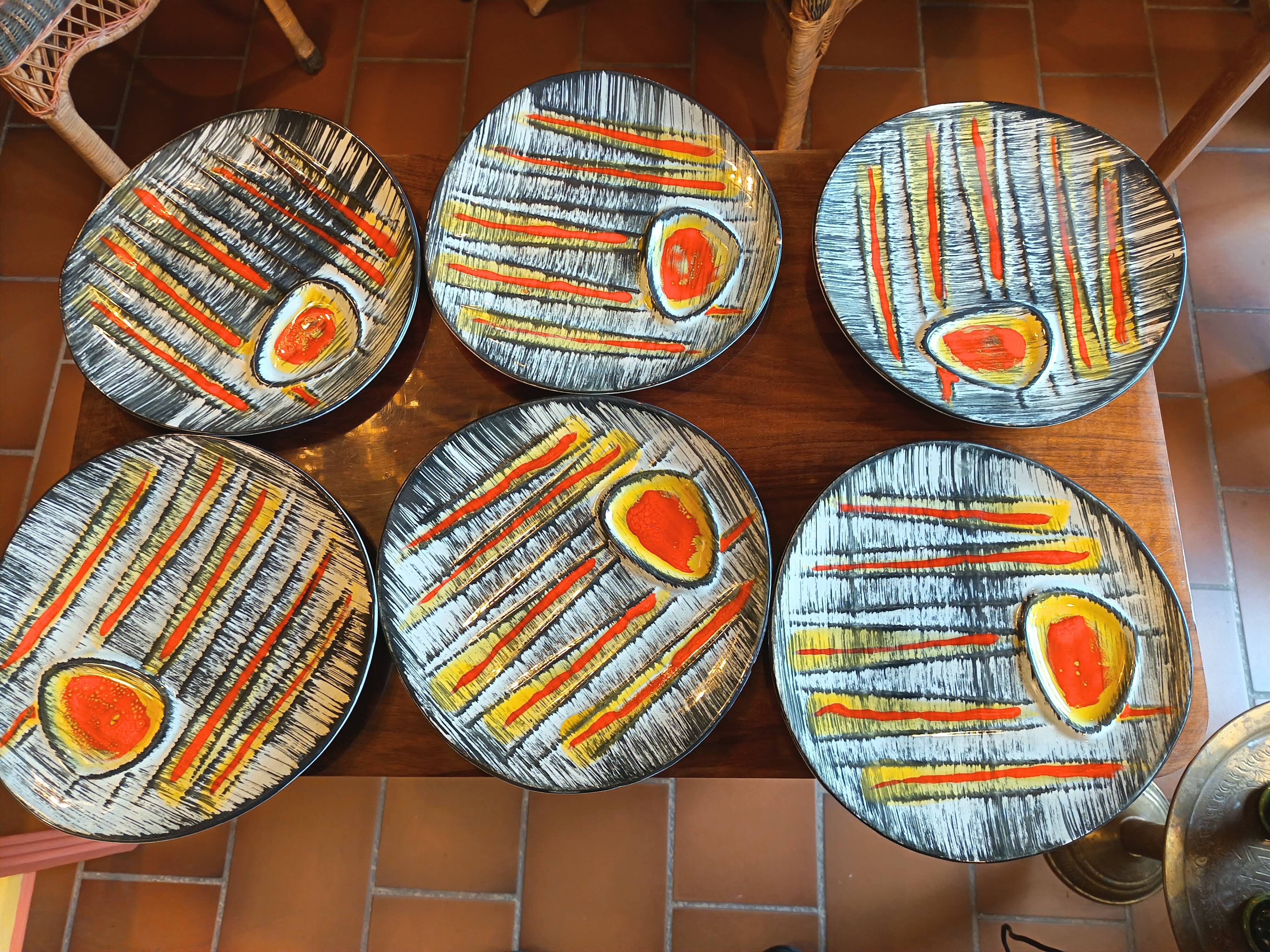 Pornic plates - 1950s-60s