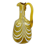 Vintage Italian style amber glass carafe