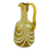 Vintage Italian style amber glass carafe
