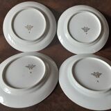 Set of 4 M&S Limoges Porcelain Dessert Plates