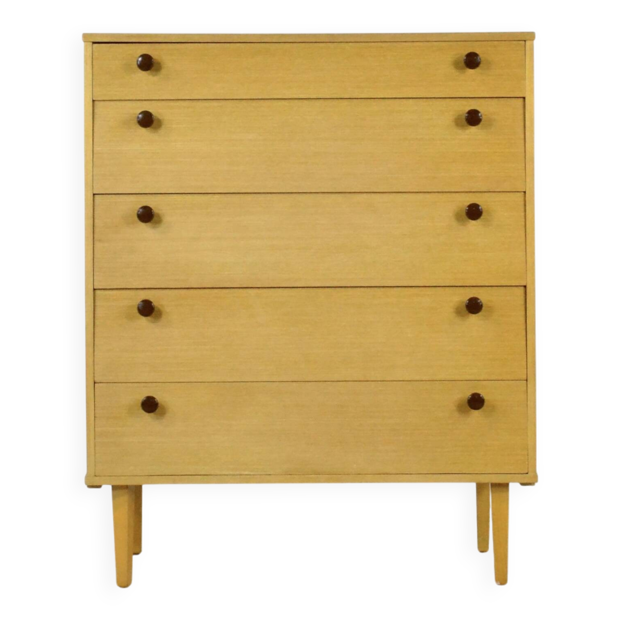 Midcentury 'Avalon' Teak Tallboy / Chest Of Drawers. Vintage Modern