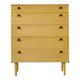 Commode haute en teck « Avalon » du milieu du siècle. Style vintage moderne.