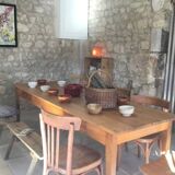 Farm table - 2m40 - 2 drawers