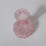 Vintage pink glass bottle