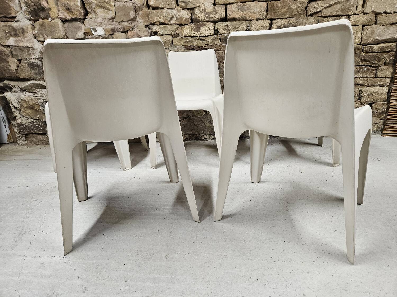 Set of 5 Helmut Bätzner chairs for Bofinger, Germany, 1960s.
