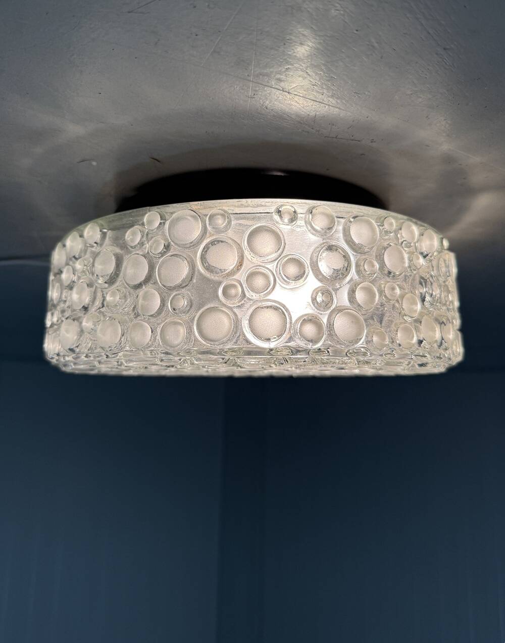 Bubble glass wall lamp ceiling lamp 1960's