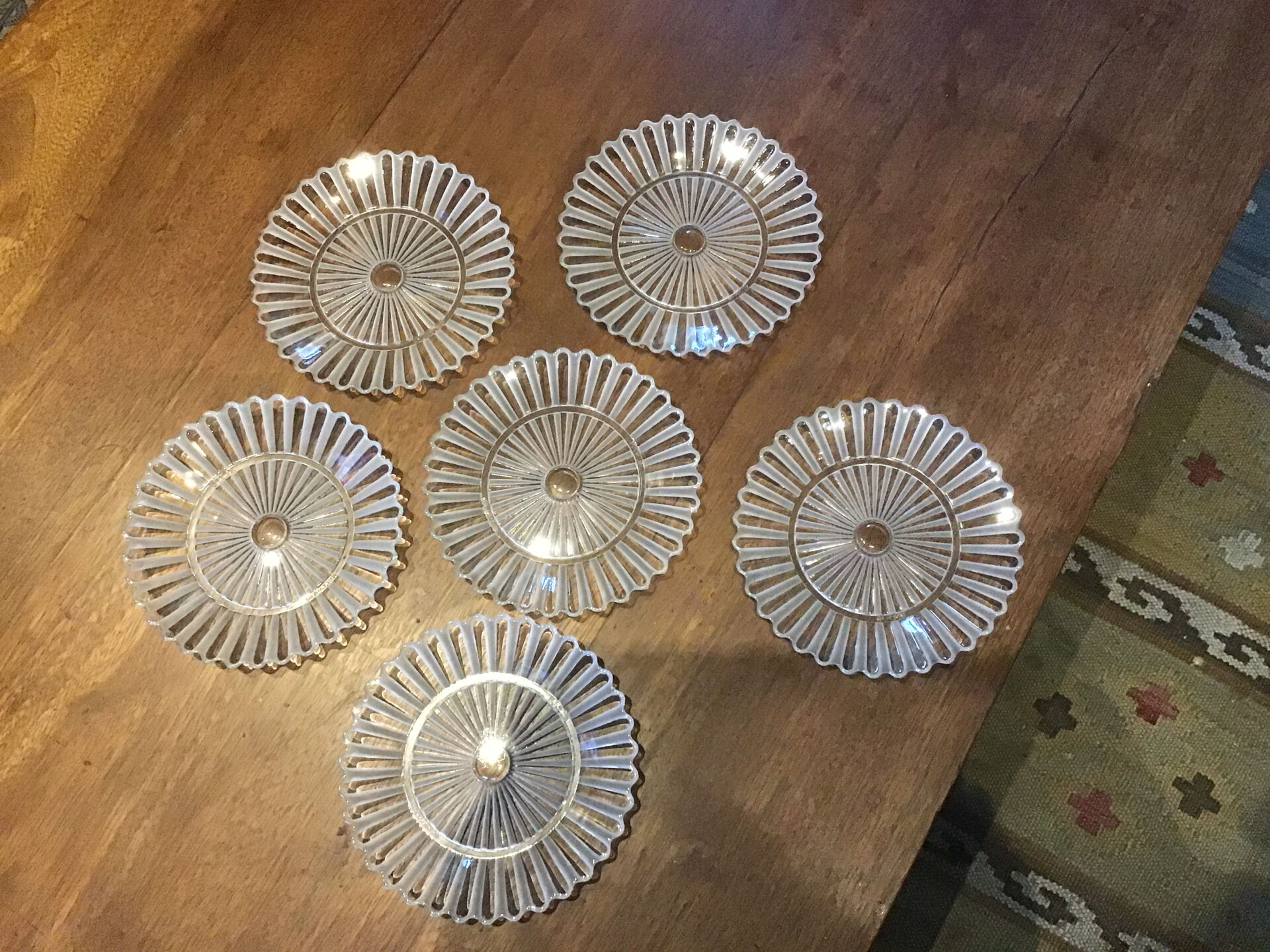 6 Baccarat Mille Nuits plates no. 4991