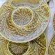 Gien 1960s 7-piece barbotine artichoke tableware set