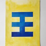Minimalist geometric painting