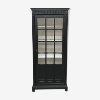 Library showcase patina shabby chic gustavien cabinet of curiosity