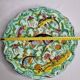 Vintage decorative dish Cerart Monaco fish decor signed ceramic, 37 cm