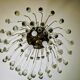 Vintage Italian cascade chandelier from the 1970s.