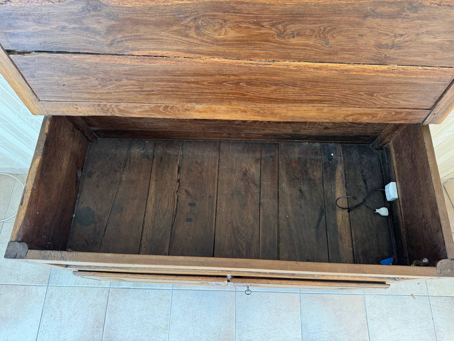 19th century solid wood box