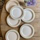 Set of 6 vintage dessert plates Arizona model by Salins