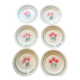 6 plates Faiencerie Nouvelle Givors