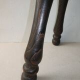 Solid pine tripod stool, rustic style
