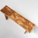 Mid-Century Rustic Wooden Bench, France, 1900s