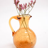 Pot en verre craquelé