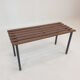 Bench in Teak with Brass Feet, Italy, 1950s