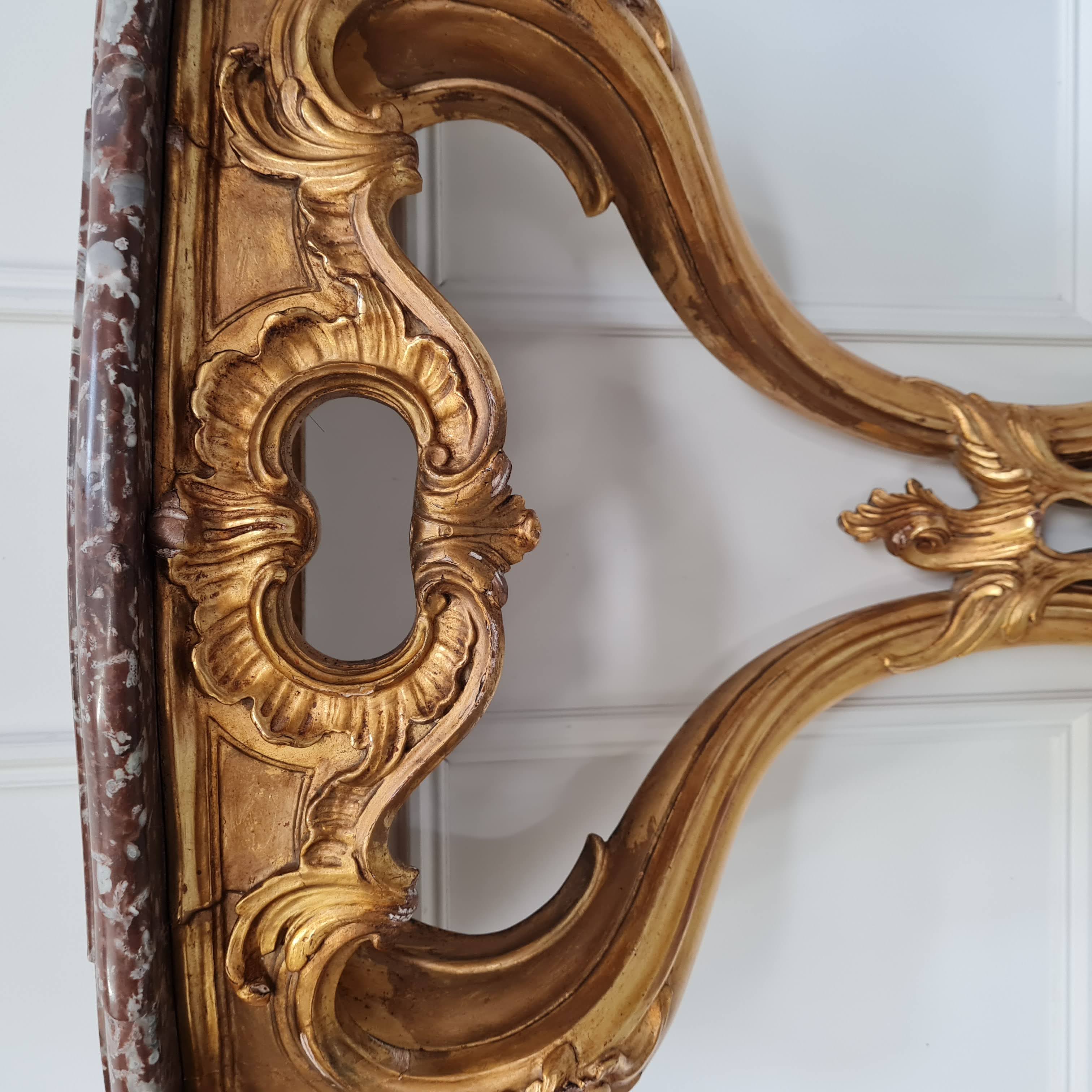 French gilded console c1870