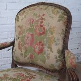 2 Louis XV convertible armchairs
