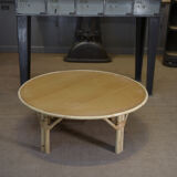 Round rattan coffee table 1960